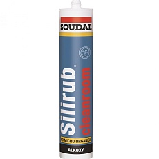 Soudal Герметик силикон. Силируб Клинрум белый (для &quot;чистых комнат&quot;) 15*310мл